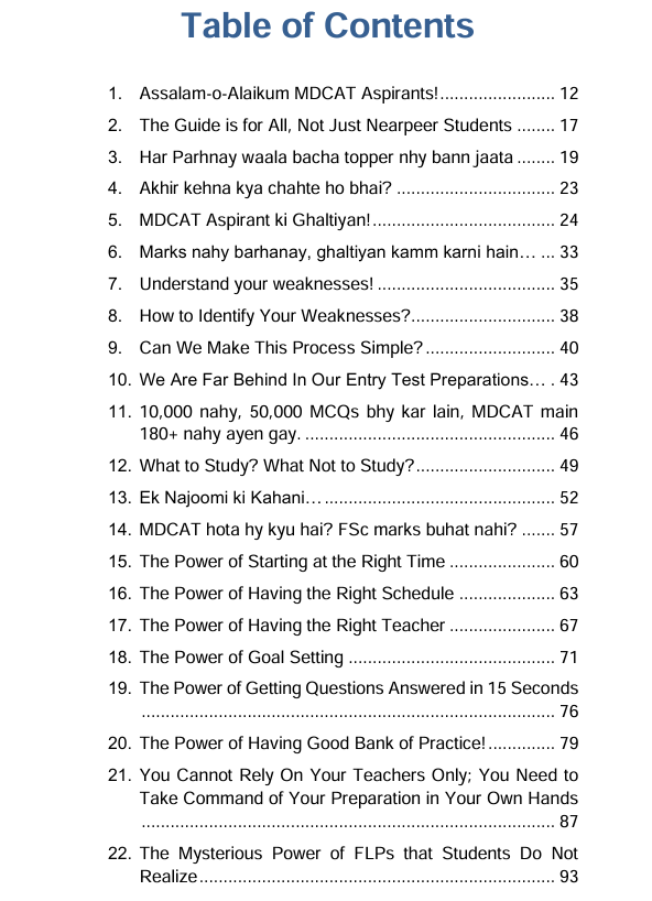 MDCAT 2025 Toppers Guide