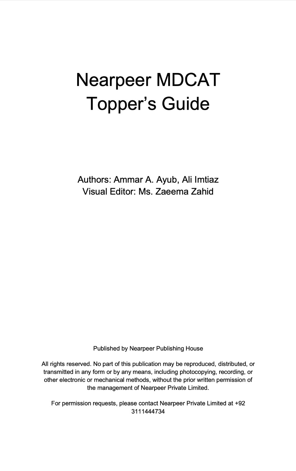 13-in-1 | Nearpeer MDCAT Practice Pack | Best Value Offer