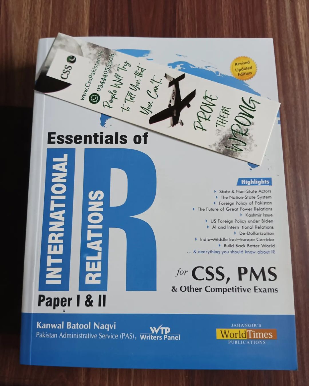 Essentials of International Relations IR Paper 1 and 2 by Kanwal Batool Naqvi JWT