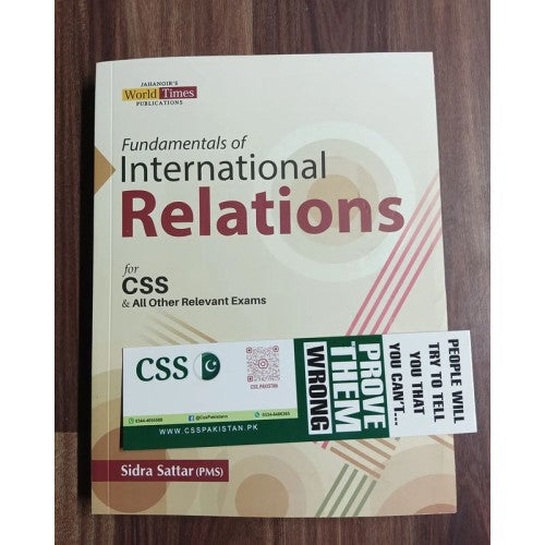 Fundamentals of International Relations IR Paper 1 & 2 by Sidra Sattar JWT