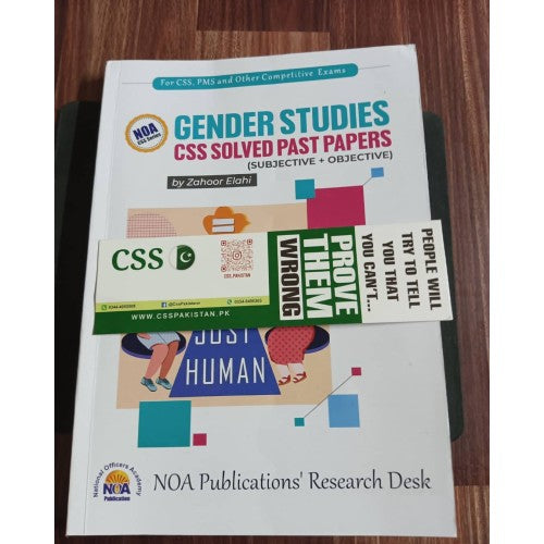 Gender Studies Solved CSS Past Papers Objective + Subjective by Zahoor Elahi NOA