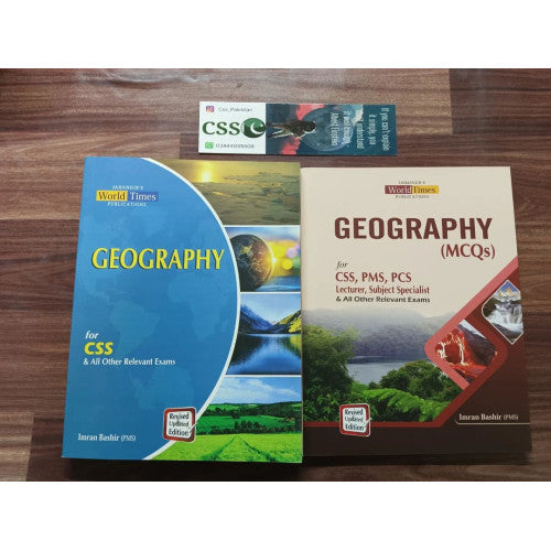 Geography Subjective + Objective MCQs Book For CSS & PMS by Imran Bashir JWT