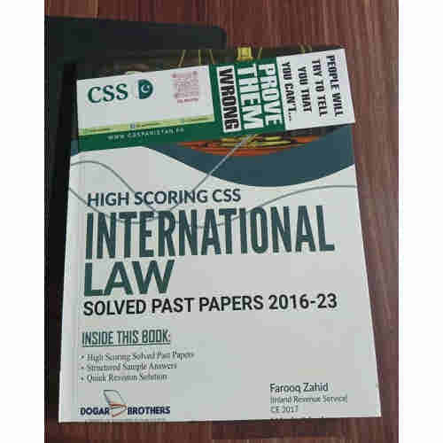 High Scoring CSS International Law Solved Past Papers 2016 - 2023 by Dogar Brothers