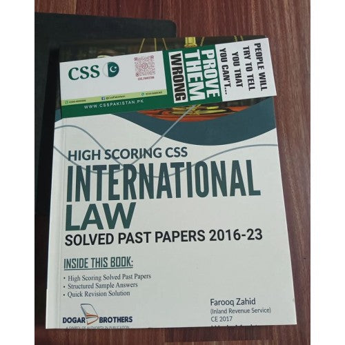 High Scoring CSS International Law Solved Past Papers 2016 - 2023 by Dogar Brothers