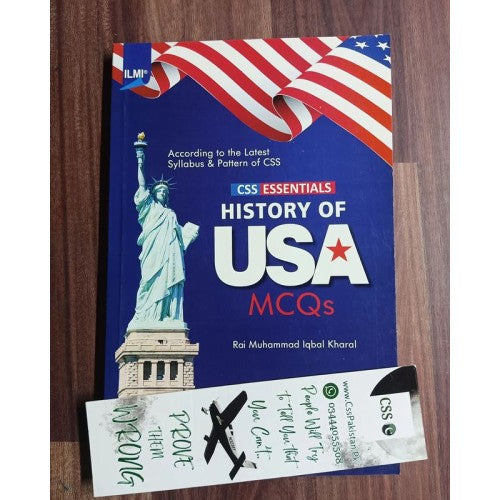 History of USA MCQs by Rai M. Iqbal Kharal ilmi CSS Essentials
