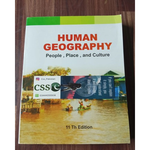 Human Geography: People, Place & Culture by De Blij 11th Edition