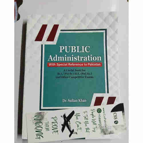Public Administration by Dr. Sultan Khan