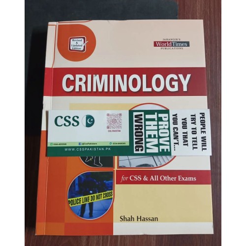 Criminology for CSS by Shah Hassan JWT