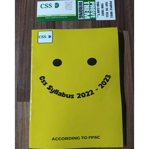 CSS Syllabus + Suggested Books + Group Selection 2022 - 2023 by @CSS_Pakistan
