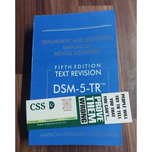 DSM-5-TR: The Diagnostic and Statistical Manual of Mental Disorders