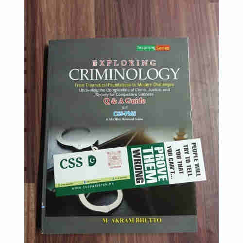 Exploring Criminology by M. Akram Bhutto AH Publishers