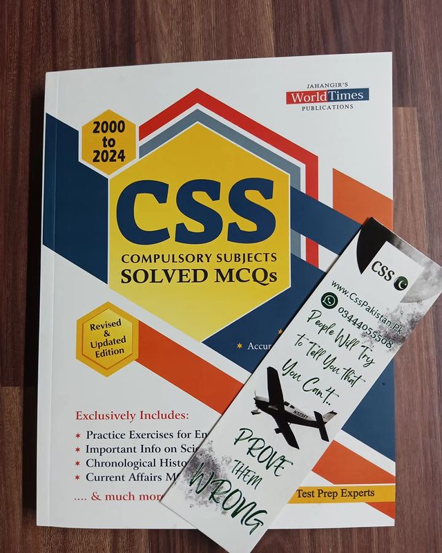 CSS Compulsory Subjects Solved Past Papers MCQs (2000-2024) by JWT