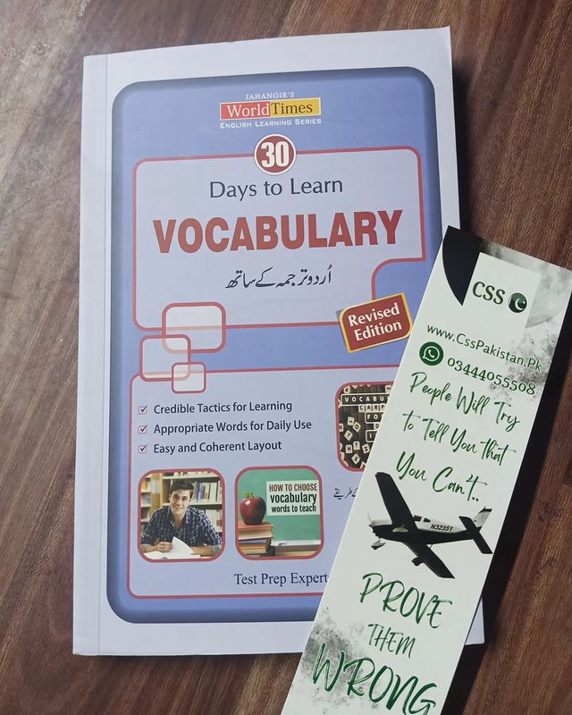 30 Days to Learn Vocabulary by JWT with Urdu Translation