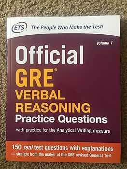 ETS Official GRE Verbal Reasoning Practice Questions