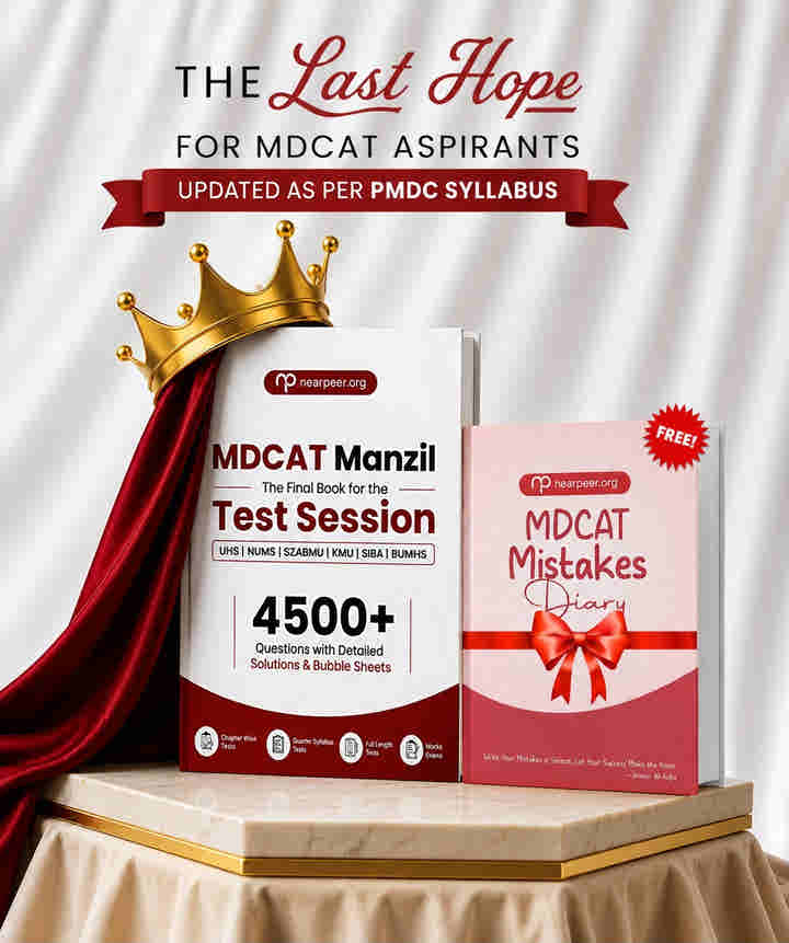 MDCAT Manzil Test Session Book with FREE Mistakes Diary