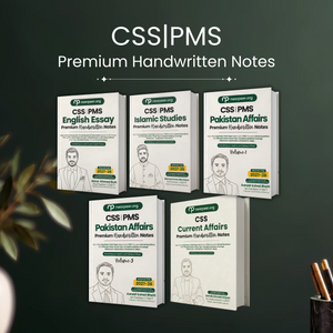 CSS PMS Premium Handwritten Notes Bundle - English Essay, Islamic Studies, Current Affairs & Pakistan Affairs Vol 1+2