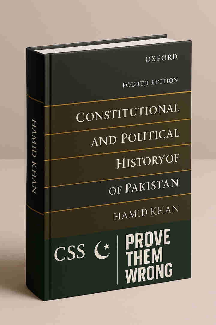 Constitutional and Political History of Pakistan by Hamid Khan Oxford Latest 4th Edition 2023-24