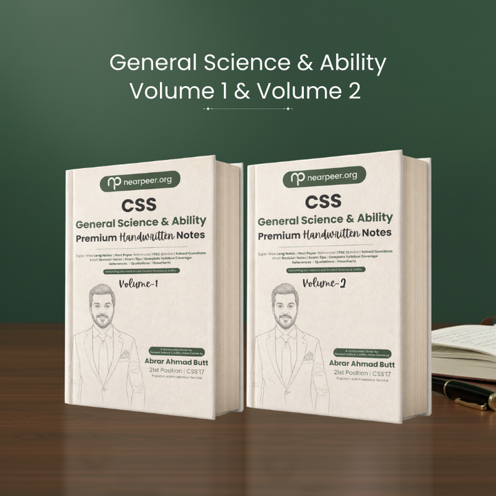 CSS General Science & Ability Premium Handwritten Notes (Vol 1 & Vol 2) by Abrar Ahmad Butt