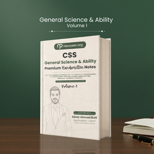 CSS General Science & Ability Premium Handwritten notes by Abrar Ahmad Butt Volume 1
