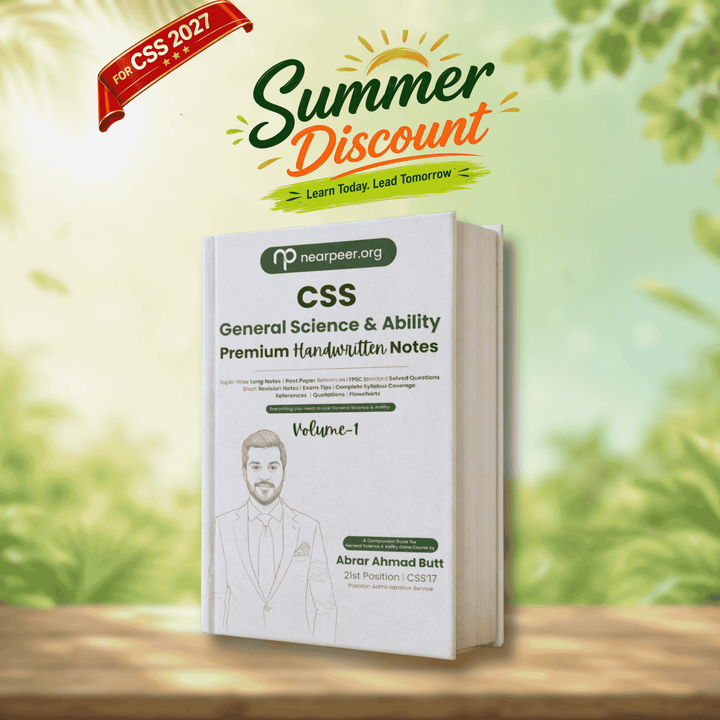 CSS General Science & Ability Premium Handwritten notes by Abrar Ahmad Butt Volume 1