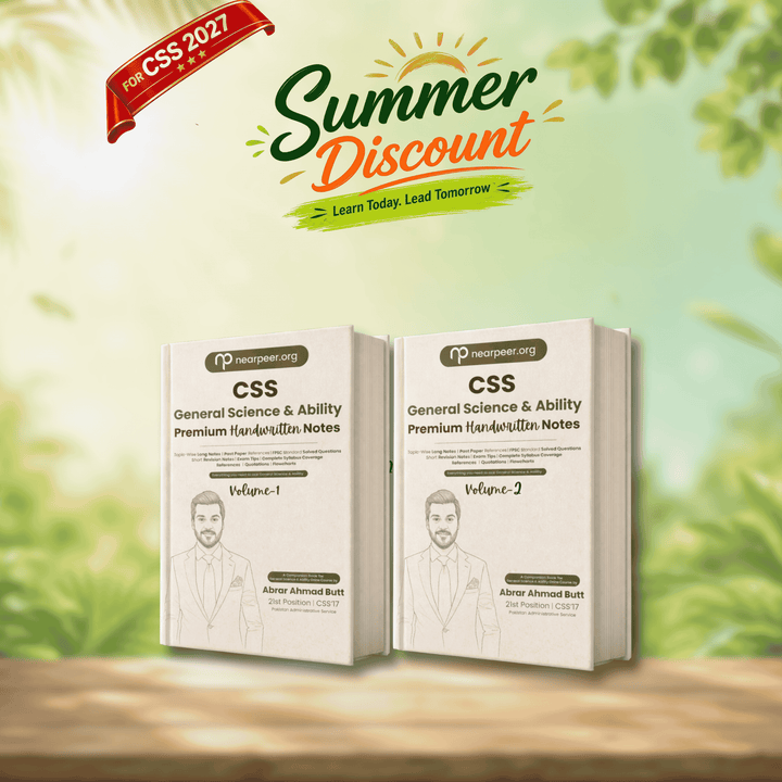 CSS General Science & Ability Premium Handwritten Notes (Vol 1 & Vol 2) by Abrar Ahmad Butt