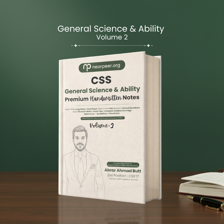 CSS General Science & Ability Premium Handwritten notes by Abrar Ahmad Butt Volume 2