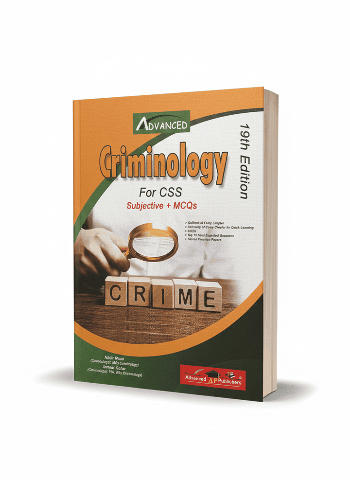 Criminology for CSS by Nasir Khan Advanced Publishers