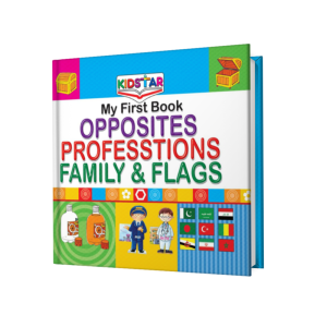 Hard Binding Kidstar Book (Opposites, Professions, Family & Flags)