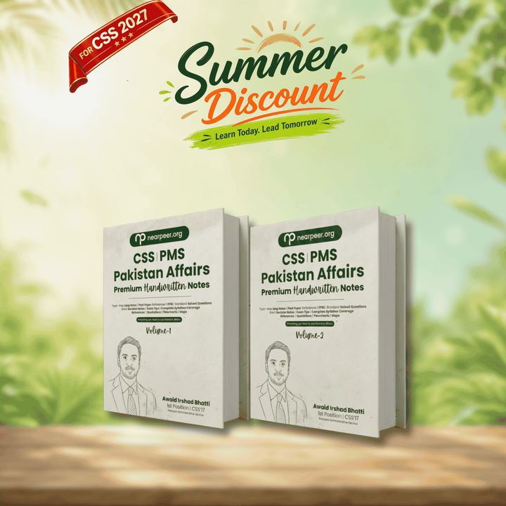 CSS PMS Pakistan Affairs Premium Handwritten Notes (Vol 1 & Vol 2) by Awaid Irshad Bhatti – Nearpeer