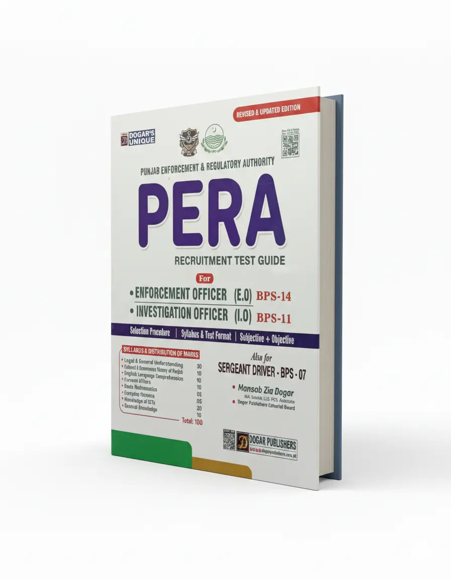 Pera Guide PERA Recruitment Guide by Dogar's Unique – Bookpeer by Nearpeer