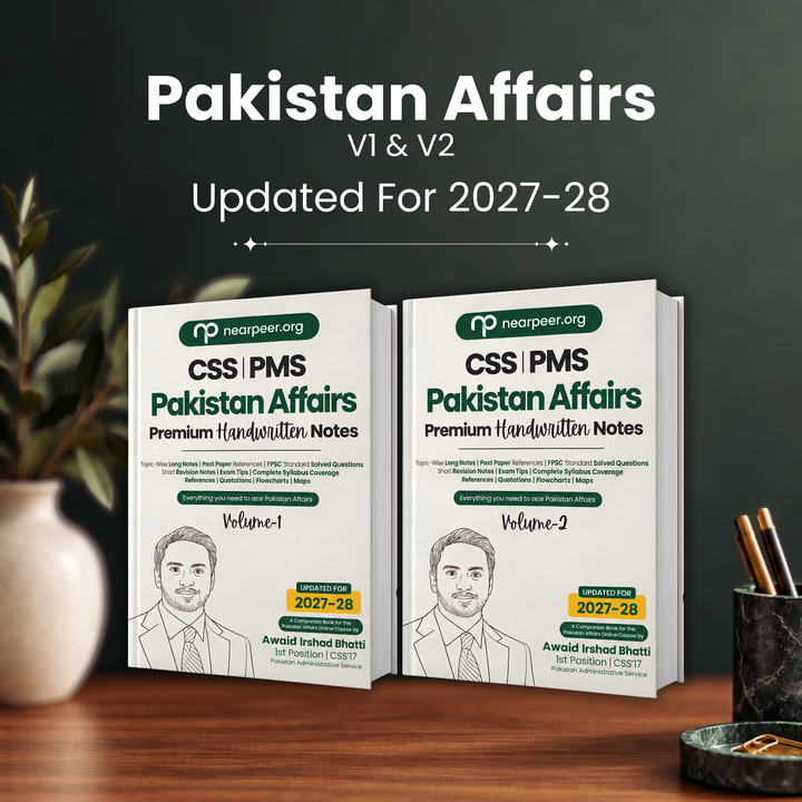 CSS PMS Pakistan Affairs Premium Handwritten Notes (Vol 1 & Vol 2) by Awaid Irshad Bhatti – Nearpeer
