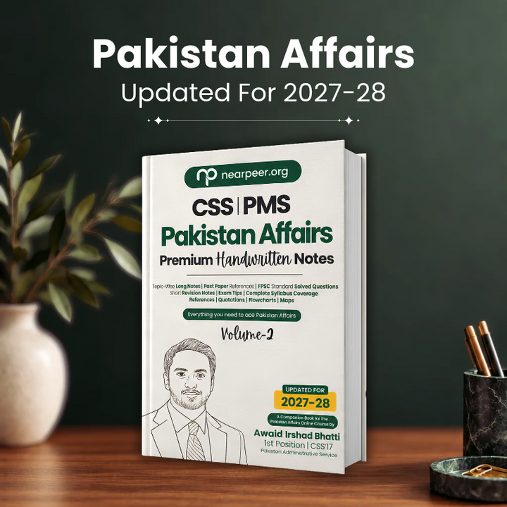 CSS PMS Pakistan Affairs Premium Handwritten Notes by Awaid Irshad Bhatti Volume 2 - Nearpeer