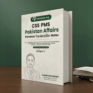 CSS PMS Pakistan Affairs Premium Handwritten notes by Awaid Irshad Bhatti Volume 1 - Nearpeer