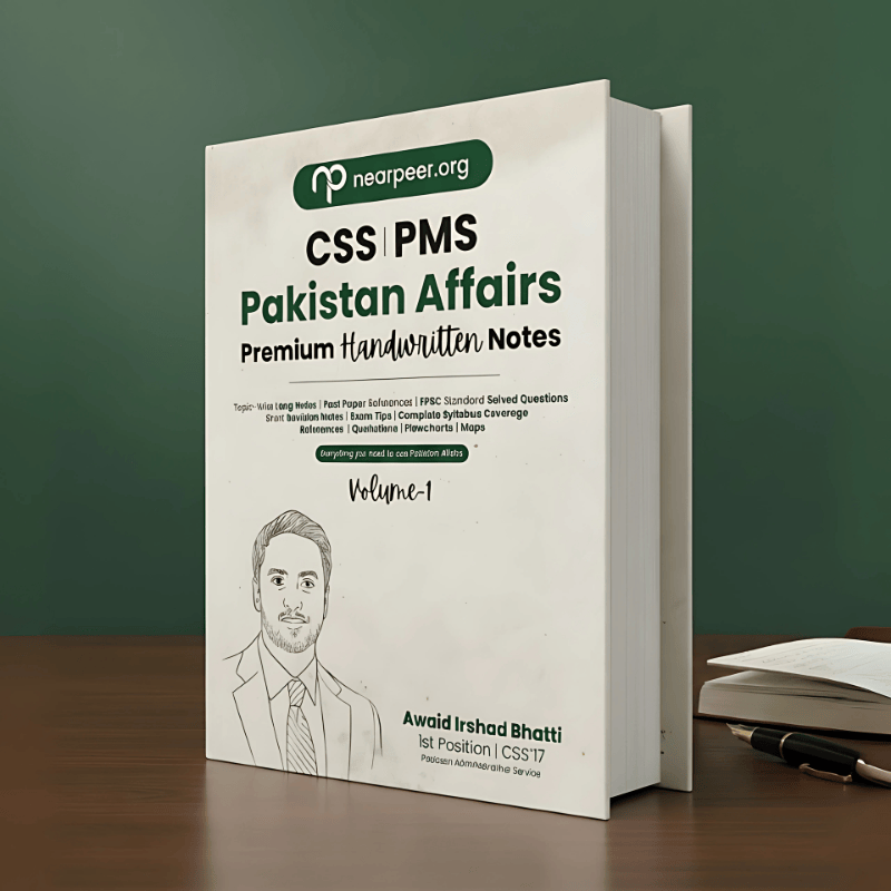 CSS PMS Pakistan Affairs Premium Handwritten notes by Awaid Irshad Bhatti Volume 1 - Nearpeer