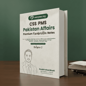 CSS PMS Pakistan Affairs Premium Handwritten Notes by Awaid Irshad Bhatti Volume 2 – Nearpeer