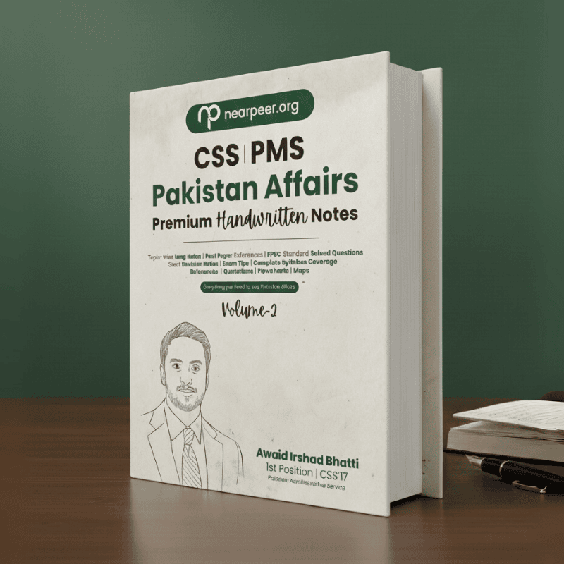 CSS PMS Pakistan Affairs Premium Handwritten Notes by Awaid Irshad Bhatti Volume 2 – Nearpeer