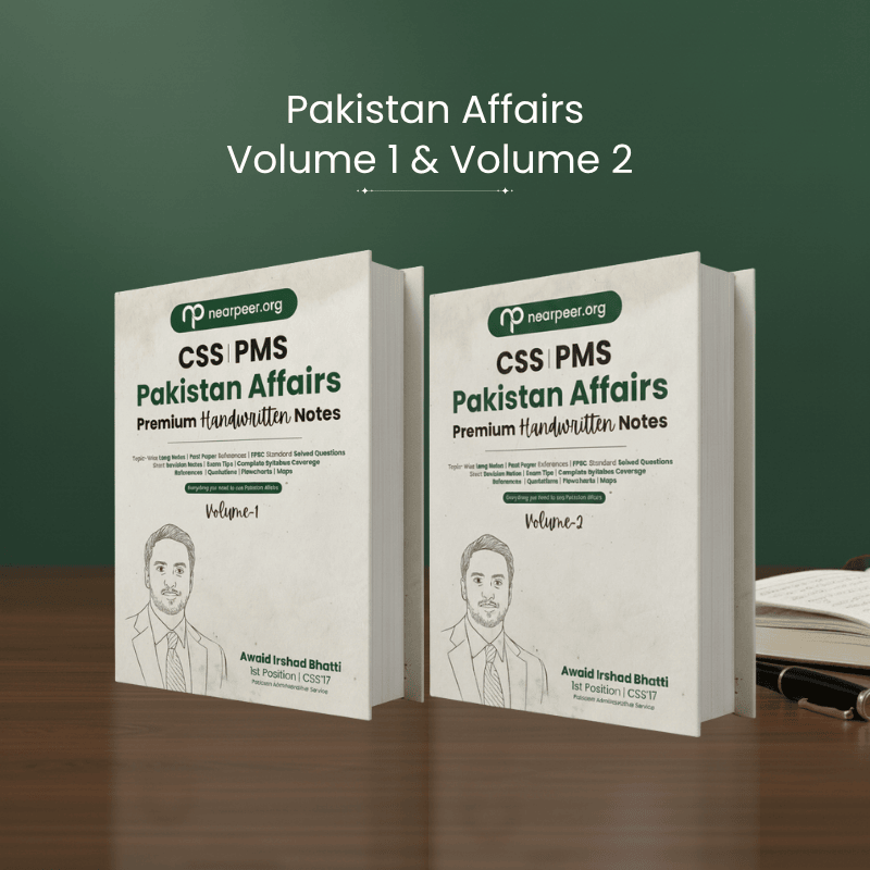 CSS PMS Pakistan Affairs Premium Handwritten Notes (Vol 1 & Vol 2) by Awaid Irshad Bhatti – Nearpeer
