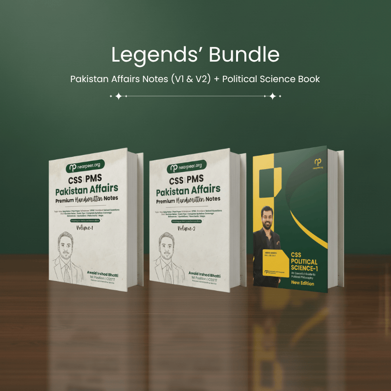 CSS Legends’ Bundle – Pakistan Affairs Notes by Sir Awaid + Political Science Book by Sir Abrar