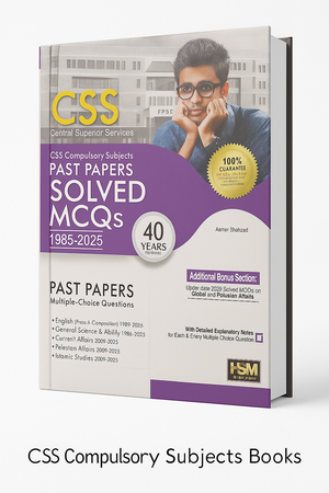 CSS Compulsory Subjects Solved Past Papers MCQs (1985-2025) (40 Years) by HSM