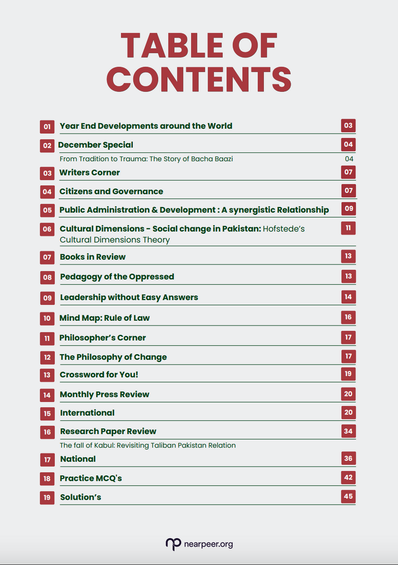 CSS Chronicles Monthly Magazine by Nearpeer December Edition [NPCr02]