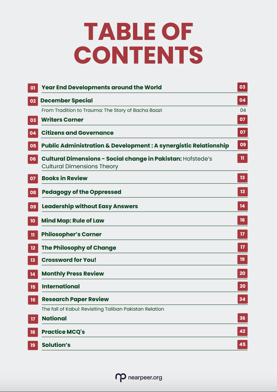 CSS Chronicles Monthly Magazine by Nearpeer December Edition [NPCr02]