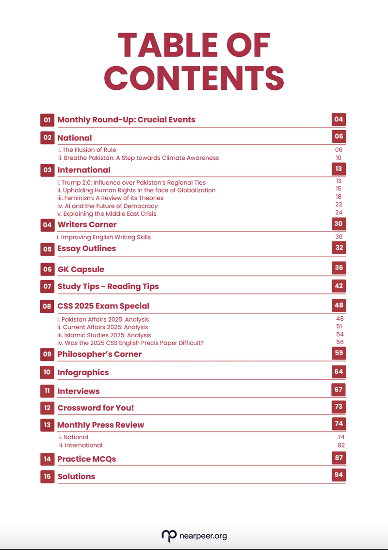 CSS Chronicles Monthly Magazine by Nearpeer April Edition [NPCr04]