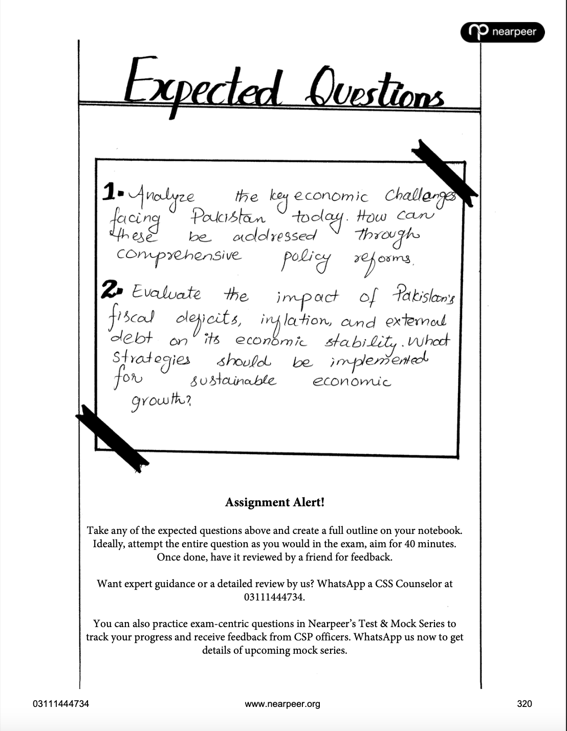 CSS PMS Pakistan Affairs Premium Handwritten Notes (Vol 1 & Vol 2) by Awaid Irshad Bhatti – Nearpeer