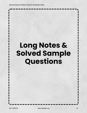 CSS General Science & Ability Premium Handwritten notes by Abrar Ahmad Butt Volume 1