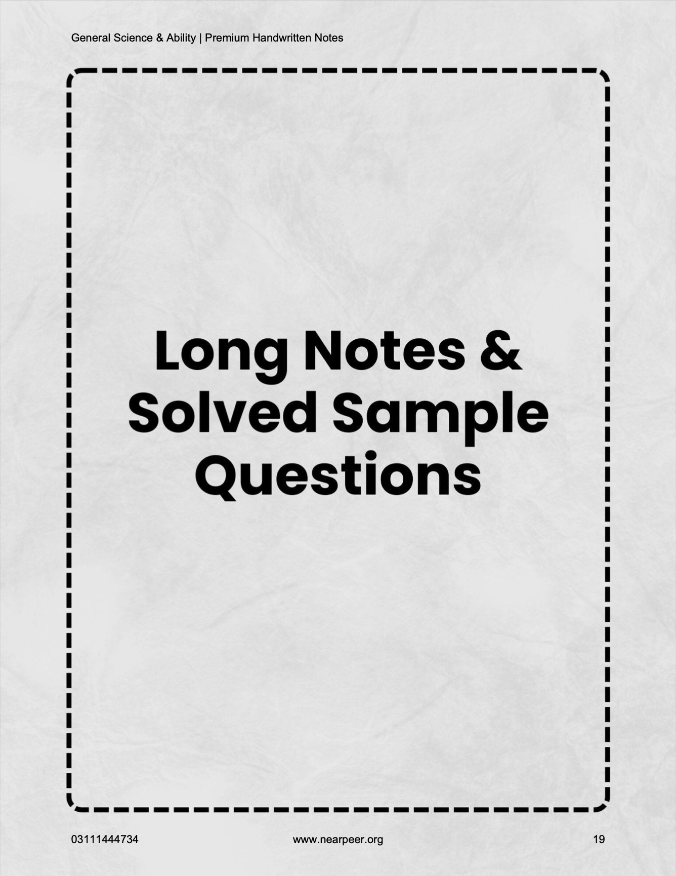 CSS General Science & Ability Premium Handwritten notes by Abrar Ahmad Butt Volume 1