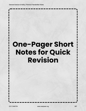 CSS General Science & Ability Premium Handwritten notes by Abrar Ahmad Butt Volume 1