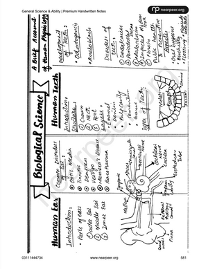 CSS General Science & Ability Premium Handwritten notes by Abrar Ahmad Butt Volume 1