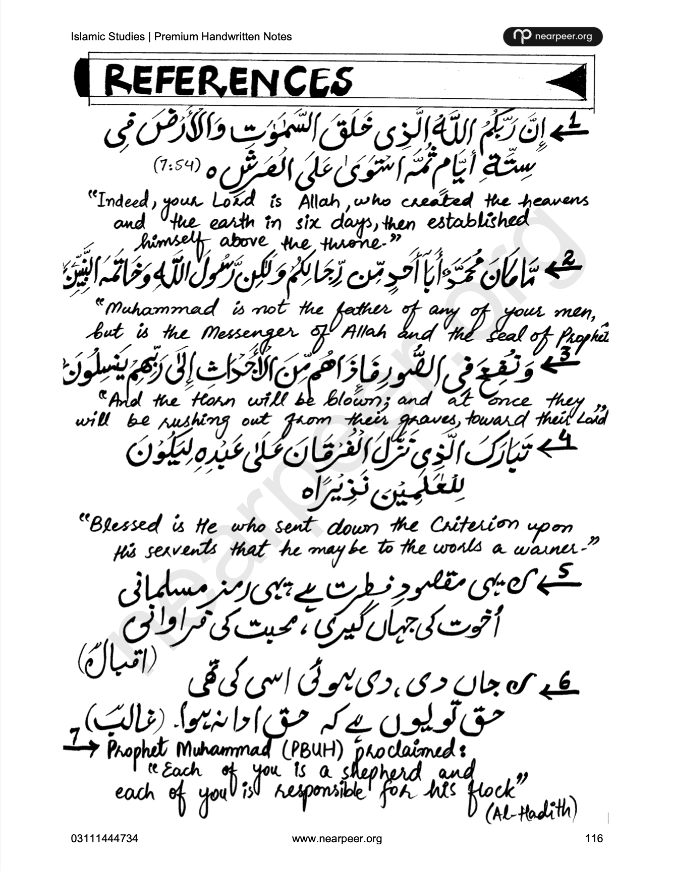 CSS PMS Islamic Studies Premium Handwritten notes by Mohammad Murtaza