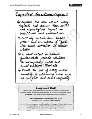 CSS PMS Islamic Studies Premium Handwritten notes by Mohammad Murtaza