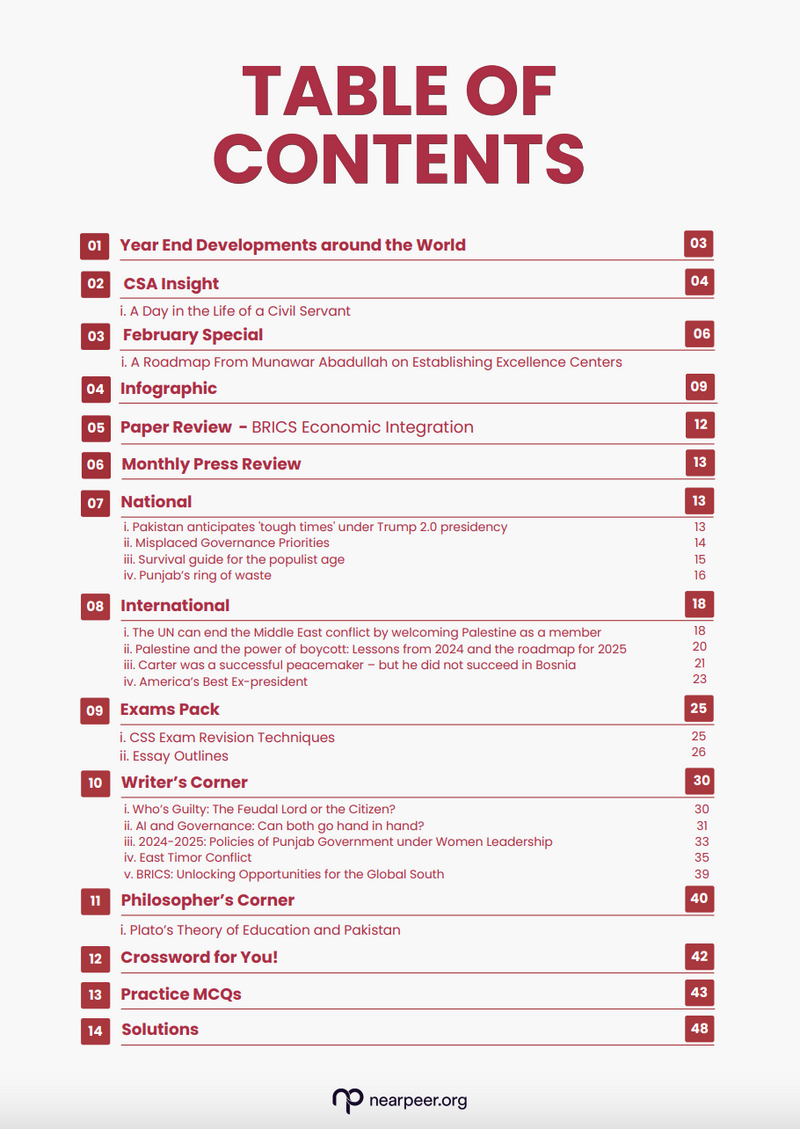 CSS Chronicles Monthly Magazine by Nearpeer February Edition [NPCr03]